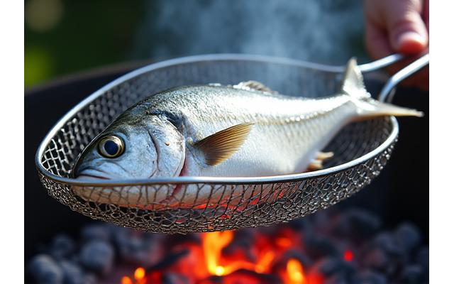魚の形に合わせたフィッシュバスケット